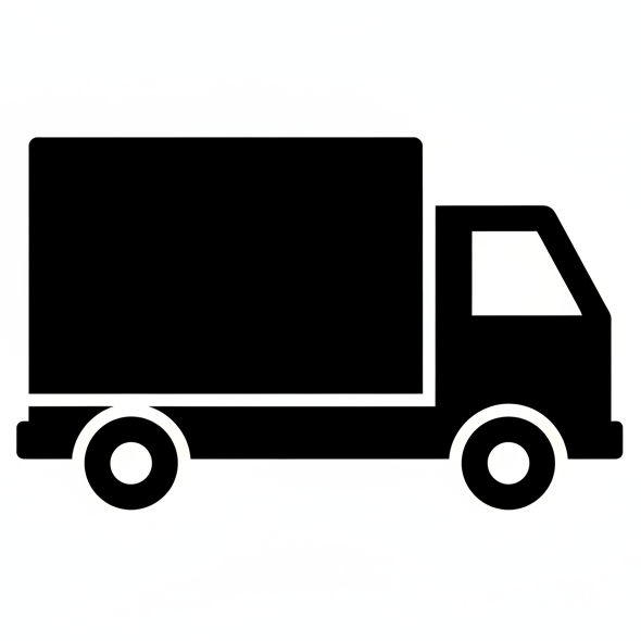 shipping icon black color, truck